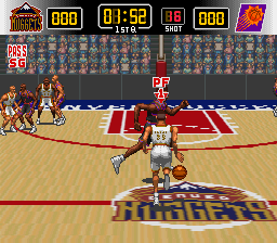NBA Give 'n Go (USA) In game screenshot